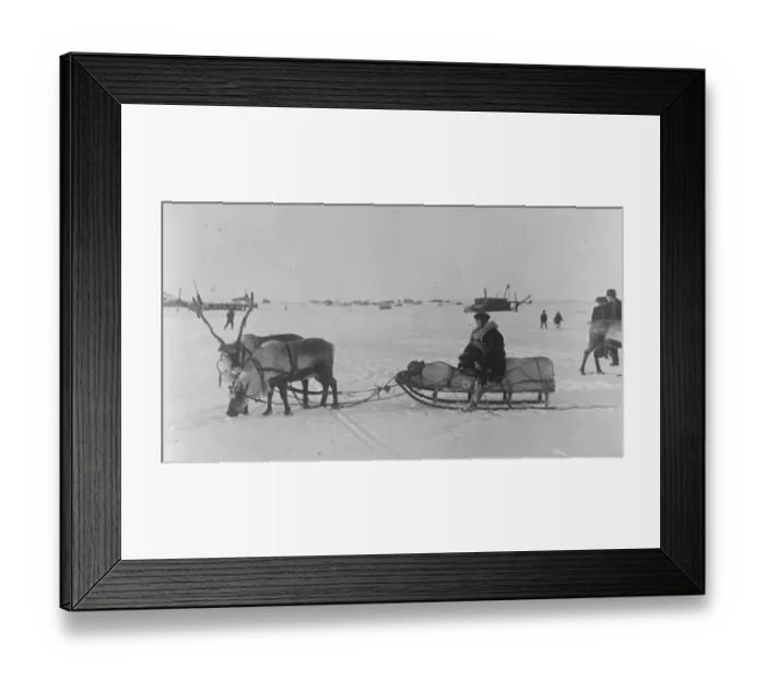 Framed Print : Carrying the United States mail furthest north An interesting picture taken on Framed Print : Carrying the United States mail furthest north An interesting picture taken on