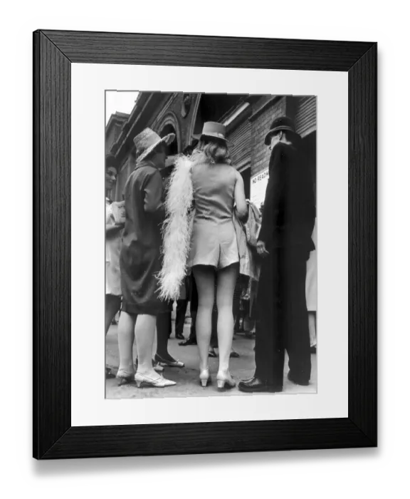 Framed Print : Ascot style. A policeman gives information to ladies attending the races June 20th 1967 Framed Print : Ascot style. A policeman gives information to ladies attending the races June 20th 1967