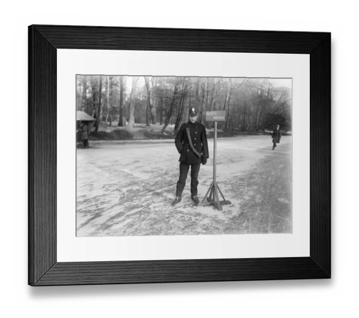Framed Print : Holland Ice Bound Telegrams from Holland state a hard frost and fierce cold prevail Framed Print : Holland Ice Bound Telegrams from Holland state a hard frost and fierce cold prevail