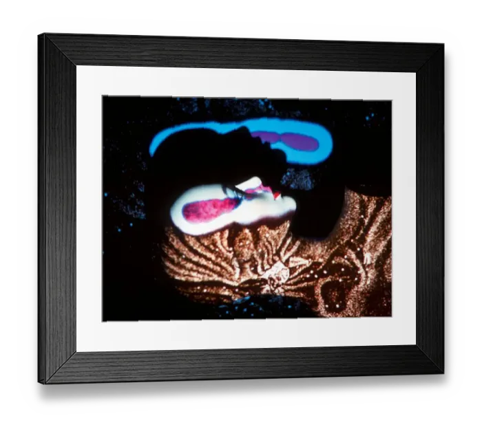 Framed Print : Fantasy creation around sleeping head, with projection of astral forms, against star-spangled Framed Print : Fantasy creation around sleeping head, with projection of astral forms, against star-spangled