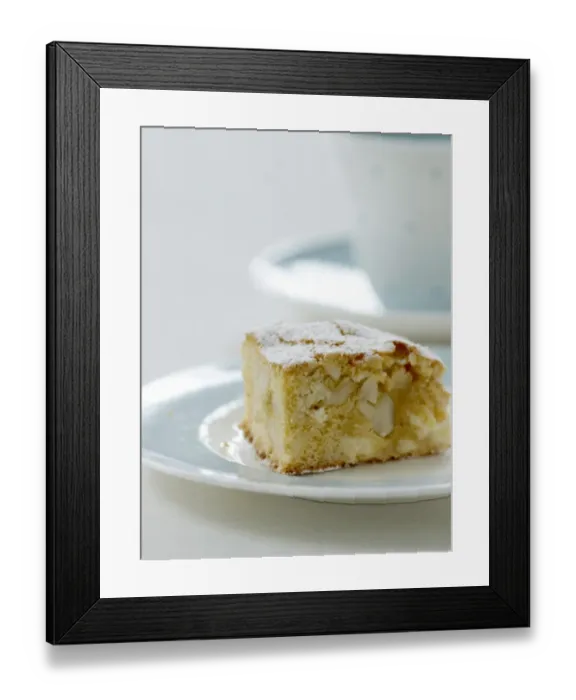 Framed Print : White chocolate and macadamia nut Blondie credit: Marie-Louise Avery / thePictureKitchen Framed Print : White chocolate and macadamia nut Blondie credit: Marie-Louise Avery / thePictureKitchen