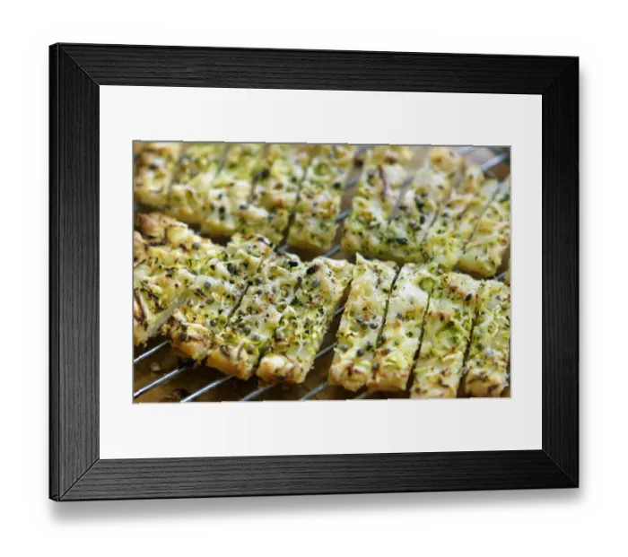 Framed Print : Freshly baked cheese straws cooling on rack, made with grated courgette and grated Framed Print : Freshly baked cheese straws cooling on rack, made with grated courgette and grated