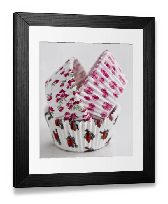Framed Print : Stack of decorative flowery paper cake and muffin cases credit: Marie-Louise Avery Framed Print : Stack of decorative flowery paper cake and muffin cases credit: Marie-Louise Avery
