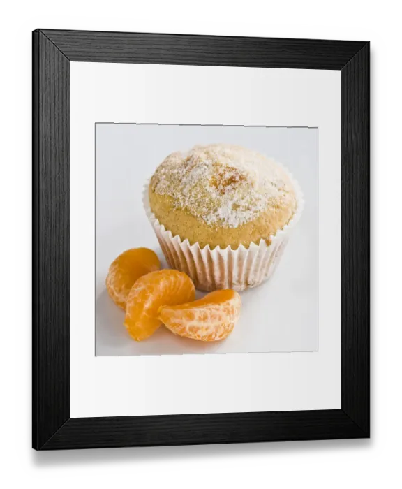 Framed Print : Tangerine muffin sprinked with caster sugar credit: Marie-Louise Avery / thePictureKitchen Framed Print : Tangerine muffin sprinked with caster sugar credit: Marie-Louise Avery / thePictureKitchen