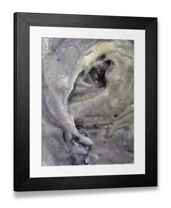 Framed Print : Blueberry muffin dough credit: Marie-Louise Avery  /  thePictureKitchen  /  TopFoto
