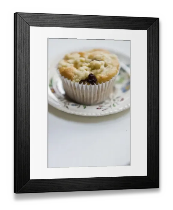 Framed Print : Small currant muffin topped with grated apple credit: Marie-Louise Avery / thePictureKitchen Framed Print : Small currant muffin topped with grated apple credit: Marie-Louise Avery / thePictureKitchen