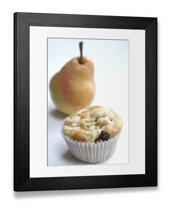 Framed Print : Small currant muffin topped with grated apple credit: Marie-Louise Avery / thePictureKitchen Framed Print : Small currant muffin topped with grated apple credit: Marie-Louise Avery / thePictureKitchen
