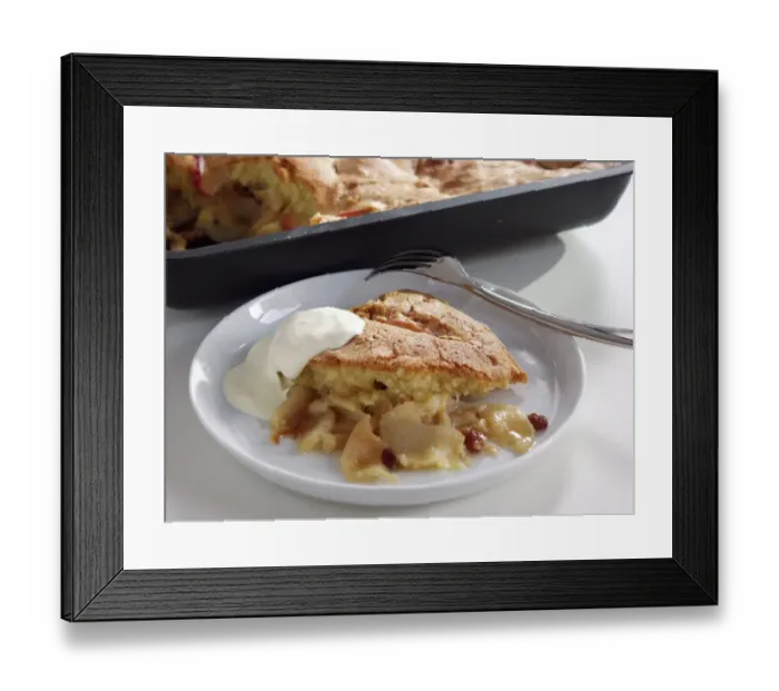 Framed Print : Traditional English baked apple dessert credit: Marie-Louise Avery / thePictureKitchen Framed Print : Traditional English baked apple dessert credit: Marie-Louise Avery / thePictureKitchen