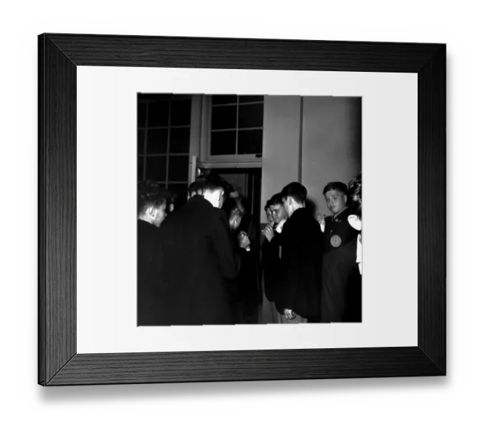 Framed Print : 1950s - First Day at School Framed Print : 1950s - First Day at School