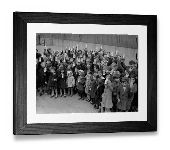 Framed Print : One lesson they like. Children go to school in their holidays to drink milk Framed Print : One lesson they like. Children go to school in their holidays to drink milk