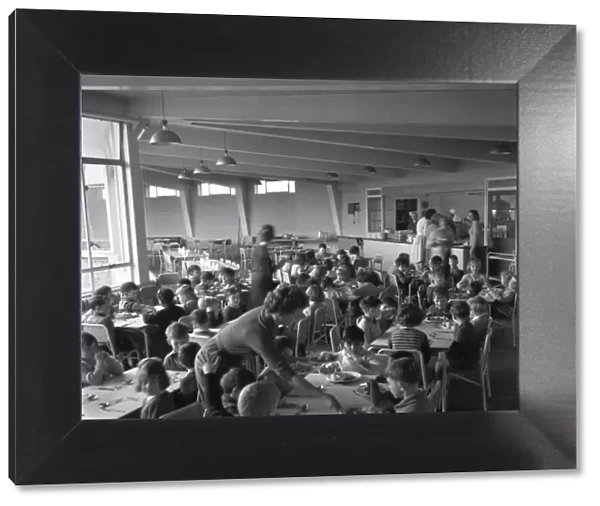 Lunch time at Jessop Primary School, Herne Hill, SE London 12th January 1961