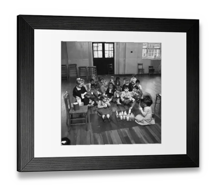Framed Print : During a break in the days activities these infants at Jessop Primary School Framed Print : During a break in the days activities these infants at Jessop Primary School