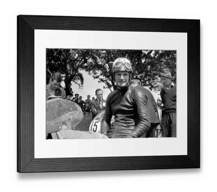 Framed Print : Douglas, Isle of Man: Britians Mike Hailwood, motor cycle World Champion pictured Framed Print : Douglas, Isle of Man: Britians Mike Hailwood, motor cycle World Champion pictured
