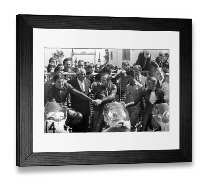 Framed Print : Mike Hailwood won the 250 cc lightweight Tourist Trophy which opened the solo events Framed Print : Mike Hailwood won the 250 cc lightweight Tourist Trophy which opened the solo events