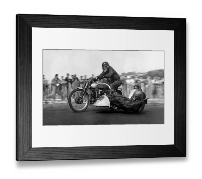 Framed Print : John Surtees Sr on motorcycle the father of racing driver legend John Surtees who Framed Print : John Surtees Sr on motorcycle the father of racing driver legend John Surtees who