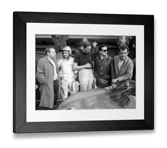 Framed Print : Ferrari Team John Surtees Lodovico Scarfiotti Framed Print : Ferrari Team John Surtees Lodovico Scarfiotti