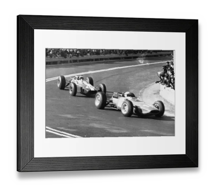 Framed Print : Syaracuse Sicily Jim Clark in a Lotus Climax followed by John Surtees in a Ferrari Framed Print : Syaracuse Sicily Jim Clark in a Lotus Climax followed by John Surtees in a Ferrari