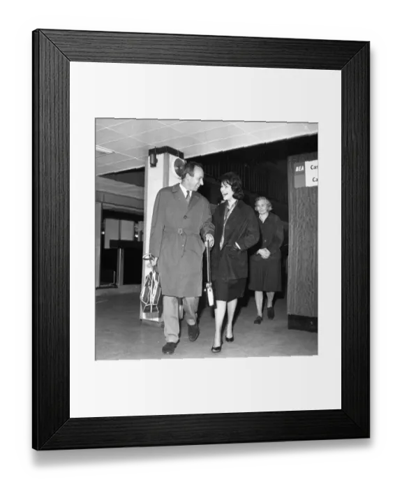 Framed Print : John Surtees arrives into London Airport to meet Patricia Burke his Fiancee 6 February Framed Print : John Surtees arrives into London Airport to meet Patricia Burke his Fiancee 6 February