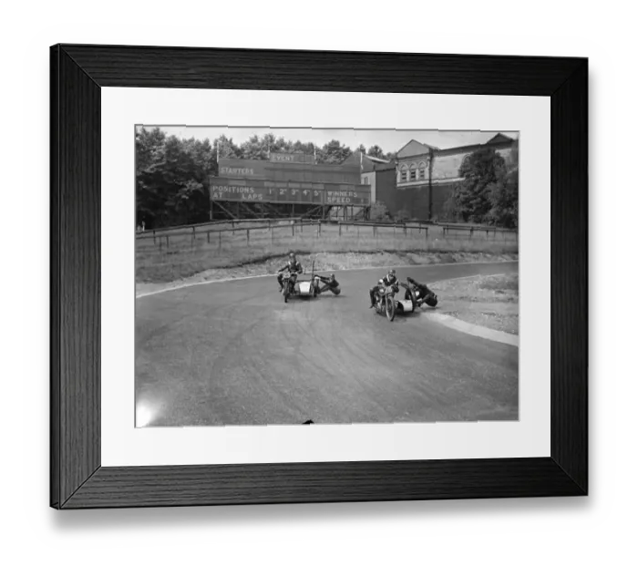 Framed Print : Motor cyclists had a final practice on the Crystal Palace Road Racing Circuit for Framed Print : Motor cyclists had a final practice on the Crystal Palace Road Racing Circuit for