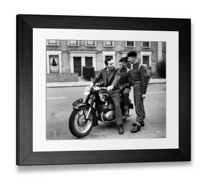 Framed Print : John Surtees, international motor cyclist from Forest Hill, London, was approached Framed Print : John Surtees, international motor cyclist from Forest Hill, London, was approached