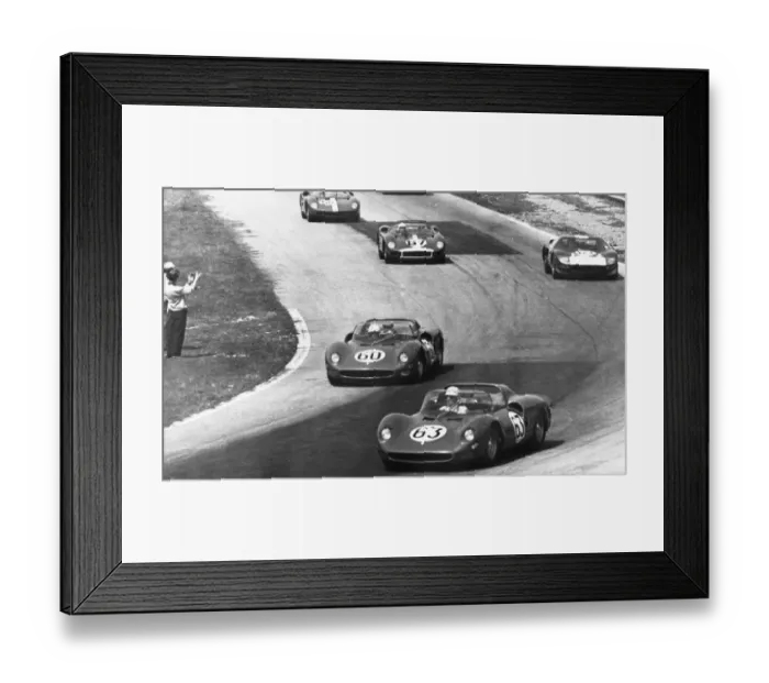 Framed Print : Monza Italy Pictured sweeping round a bend in the 1000 km International Motor Race Framed Print : Monza Italy Pictured sweeping round a bend in the 1000 km International Motor Race