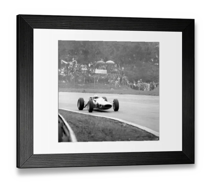 Framed Print : Britains John Surtees pictured in action in his factory-entered Ferrari during Framed Print : Britains John Surtees pictured in action in his factory-entered Ferrari during