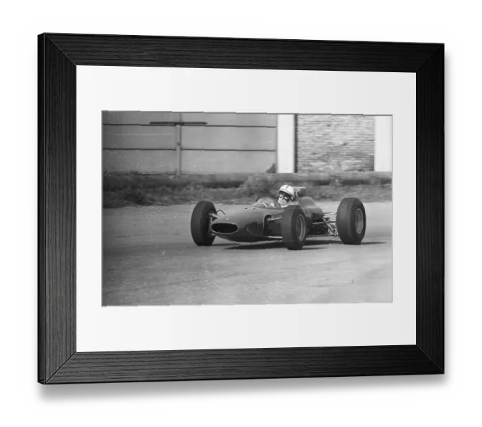 Framed Print : John Surtees in his first race back after an accident in Canada 17 March 1966 Framed Print : John Surtees in his first race back after an accident in Canada 17 March 1966