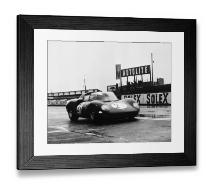Framed Print : Le Mans France The Ferrari No 21 driven by World Chapion for 1964 John Surtees is Framed Print : Le Mans France The Ferrari No 21 driven by World Chapion for 1964 John Surtees is