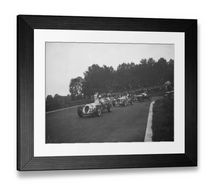 Framed Print : The Crystal Palace road race. R J W Appleton, A Guddon Fletcher and J H T Smith, racing Framed Print : The Crystal Palace road race. R J W Appleton, A Guddon Fletcher and J H T Smith, racing