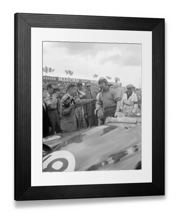 Framed Print : 15 June 1953 Rolt-Hamilton team win Le Mans 24 hour race Press surround Duncan Framed Print : 15 June 1953 Rolt-Hamilton team win Le Mans 24 hour race Press surround Duncan