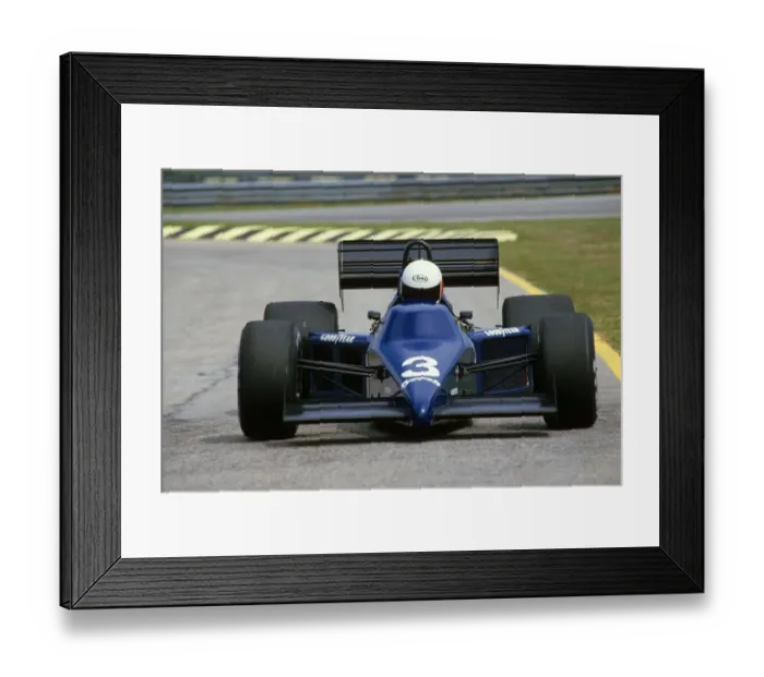 Framed Print : Brazilian GP 1985 Martin Brundle Tyrrell 012 Framed Print : Brazilian GP 1985 Martin Brundle Tyrrell 012