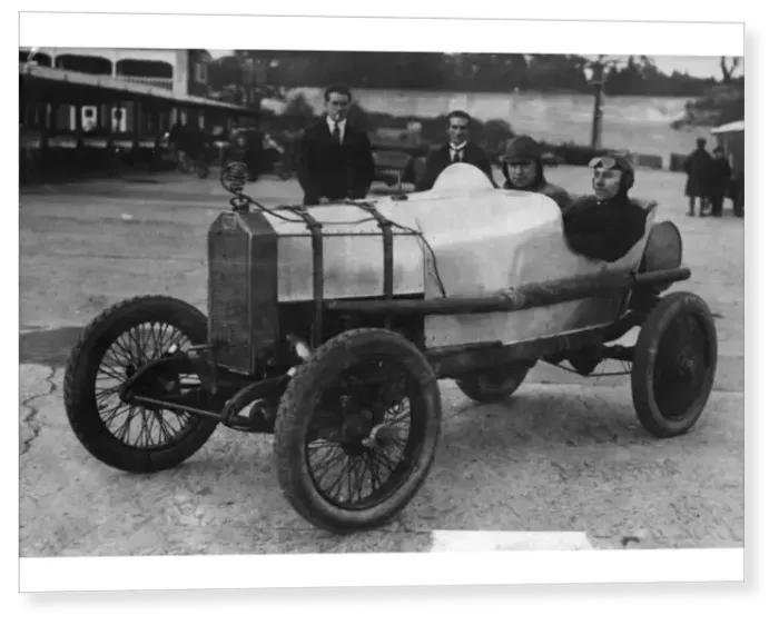 Print : Ernie Campbell racing car at Brookland Surrey 1920 Print : Ernie Campbell racing car at Brookland Surrey 1920