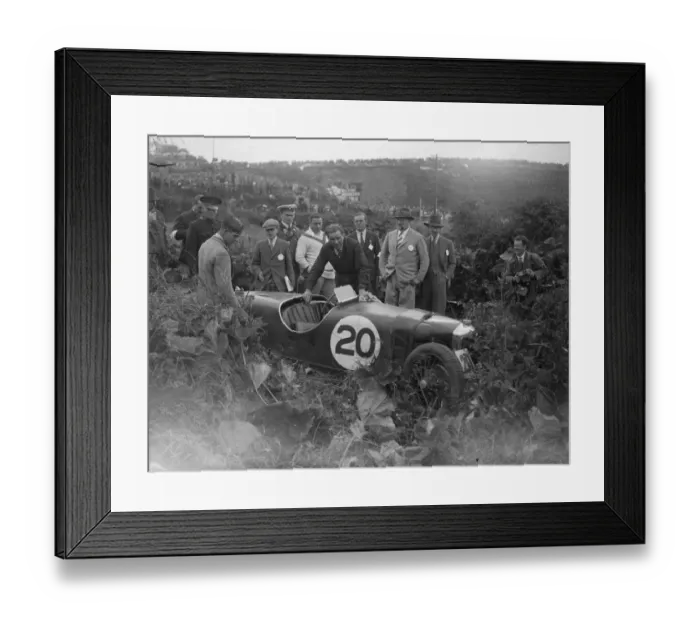 Framed Print : A thrill of the Ulster race. Remarkable photograph of motorcyclists car crashing Framed Print : A thrill of the Ulster race. Remarkable photograph of motorcyclists car crashing