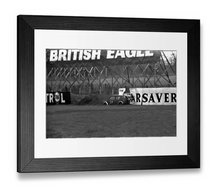 Framed Print : Although the sign says The Car Saver this Morris Mini Cooper obviously couldn t