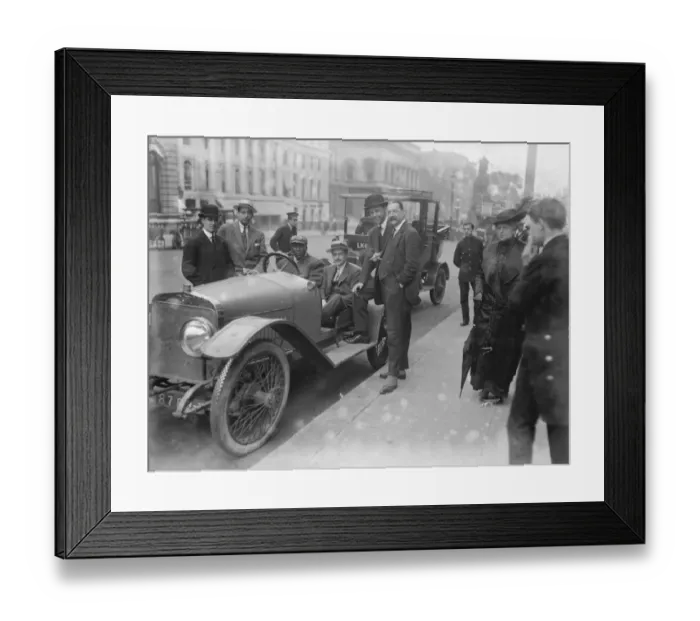 Framed Print : Jack Johnson in his car. John Arthur ( Jack ) Johnson ( March 31 1878 ? June 10 1946 )