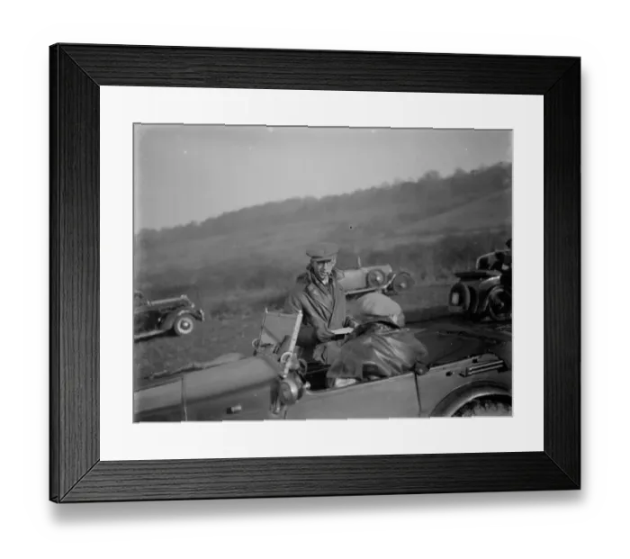 Framed Print : Kentish Border CC trial ( A G J Bochaton ). 28 November 1935