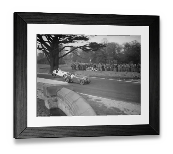 Framed Print : Dodson and Dobson fight for place on the track. 1938 Framed Print : Dodson and Dobson fight for place on the track. 1938