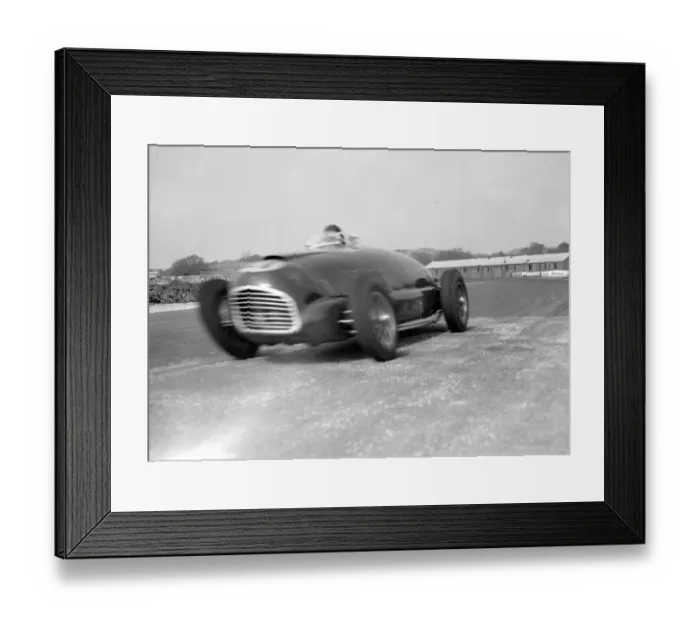 Framed Print : Winner of the Lavant Cup at Goodwood car races. P. M. Wilkes driving D. C. Folland Framed Print : Winner of the Lavant Cup at Goodwood car races. P. M. Wilkes driving D. C. Folland