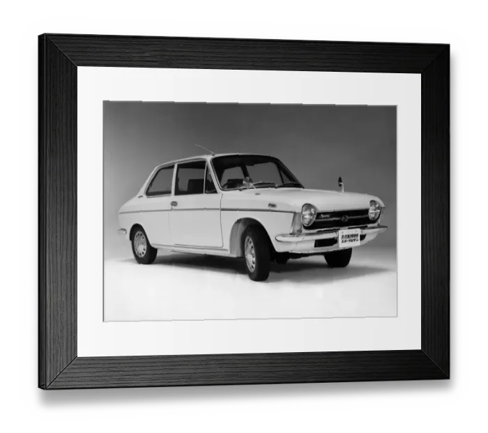 Framed Print : Subaru 1000 Sport Sedan