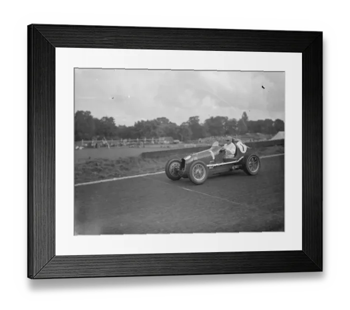 Framed Print : Mr H L Hadley and his Austin winning the Imperial Trophy at Crystal Palace Racing, London Framed Print : Mr H L Hadley and his Austin winning the Imperial Trophy at Crystal Palace Racing, London