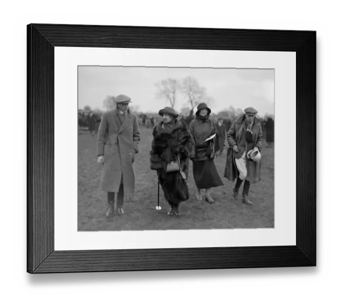Framed Print : Bullingdon Club Point To Point at Launton. Lady Neumann and Miss Neumann