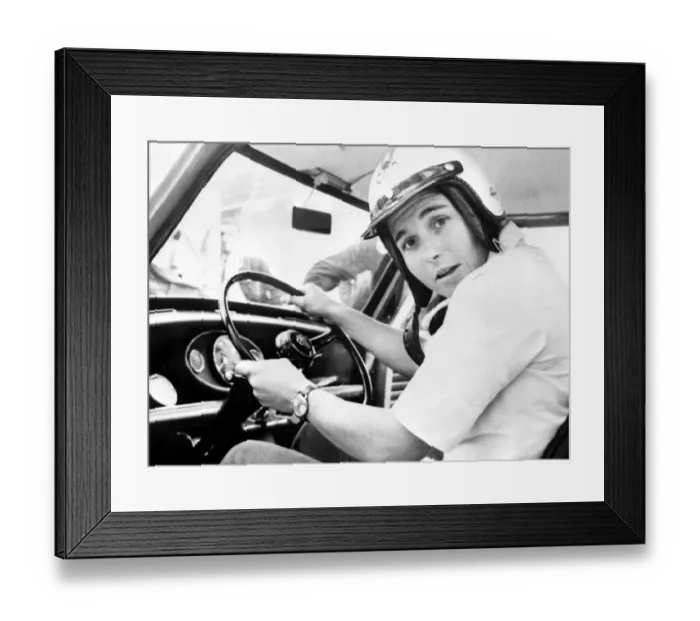 Framed Print : Paris: The Paris-Saint Raphael (French Riviera) feminine Car Rally held its control