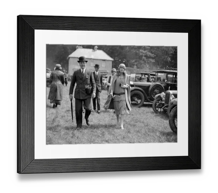 Framed Print : Mr and Mrs H. A. Nicholls at Goodwood Racecourse, Sussex, England Framed Print : Mr and Mrs H. A. Nicholls at Goodwood Racecourse, Sussex, England