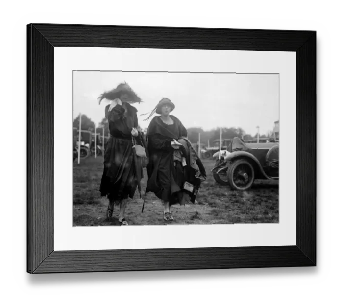 Framed Print : Ascot. Mrs Sydney Loder and Mrs Hubert Loder. 1922 Framed Print : Ascot. Mrs Sydney Loder and Mrs Hubert Loder. 1922