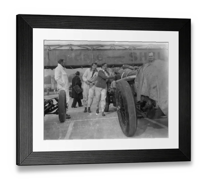 Framed Print : Women race against men at first Brooklands meeting. 14 March 1936 Framed Print : Women race against men at first Brooklands meeting. 14 March 1936
