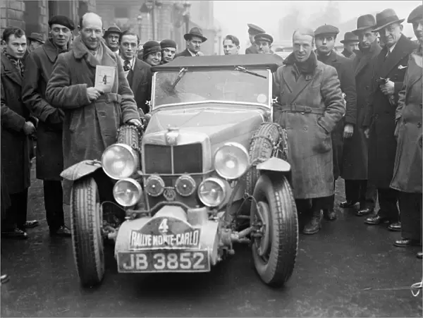 H E Symonns, Monte Carlo Rally driver. 22 January 1935