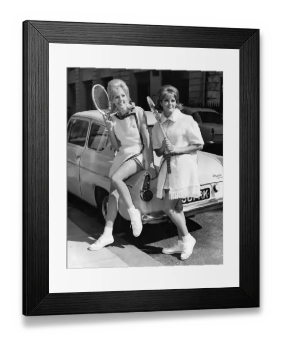 Framed Print : A showing was given in London, England, to the range of styles by former Wimbledon