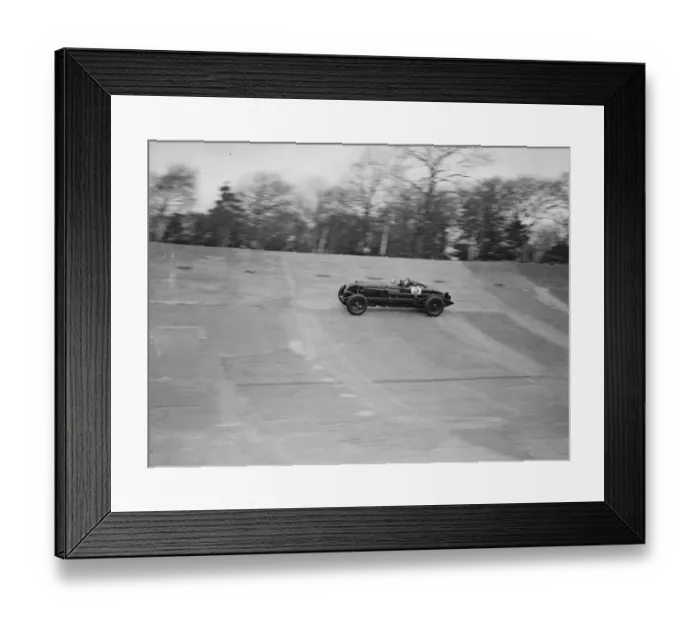 Framed Print : Captain Sir Henry Birkin in his car speeding around the Brooklands track Framed Print : Captain Sir Henry Birkin in his car speeding around the Brooklands track