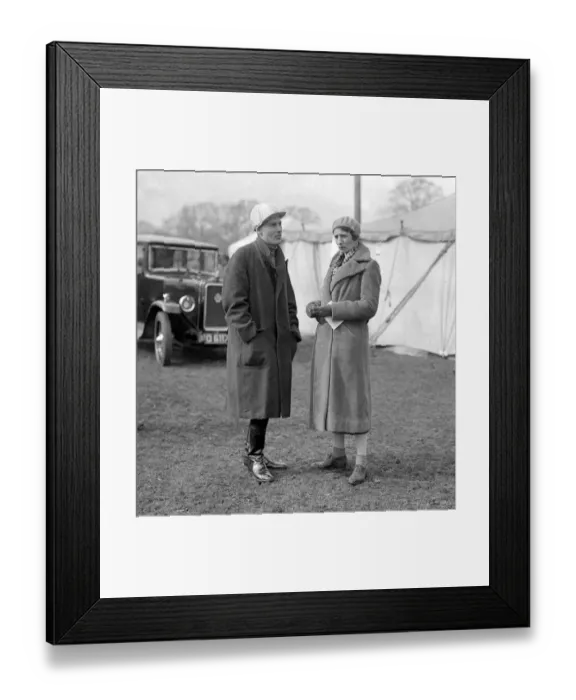 Framed Print : Garth Hunt Point to Point races at Arborfield, Berkshire. Mr R Van Den Berch and Mrs Langford Framed Print : Garth Hunt Point to Point races at Arborfield, Berkshire. Mr R Van Den Berch and Mrs Langford