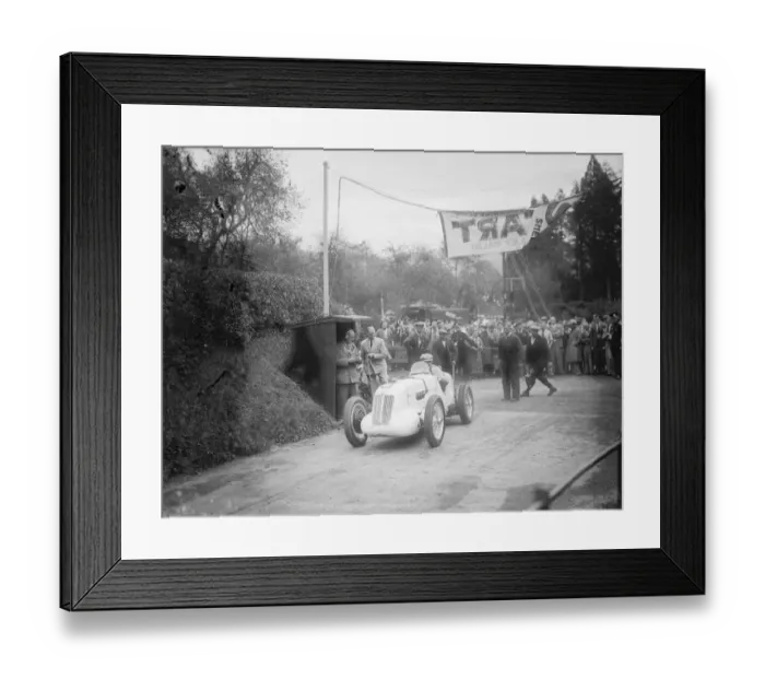Framed Print : Bobby Kohlrausch in Magic Midget a German competitor at the start. 28 September 1935 Framed Print : Bobby Kohlrausch in Magic Midget a German competitor at the start. 28 September 1935